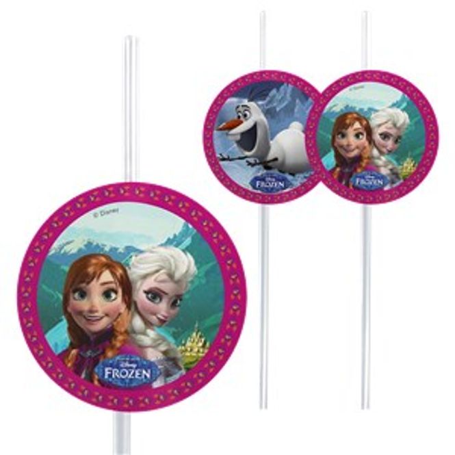 Hovedbilde Frozen  Sugerør 6-pk