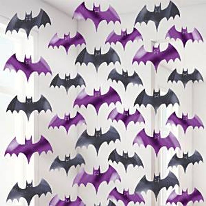 Hovedbilde Flaggermus String Halloween 6-pk