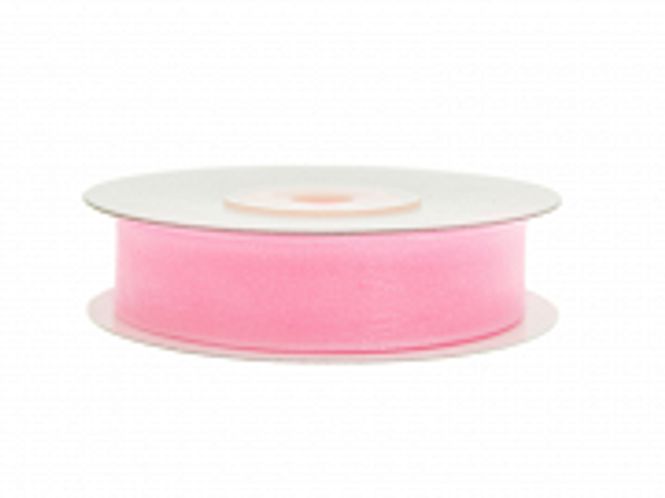 Hovedbilde Bånd Organsa Lys Rosa 12mm x 25m