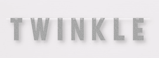 Hovedbilde Twinkle Banner Sølv