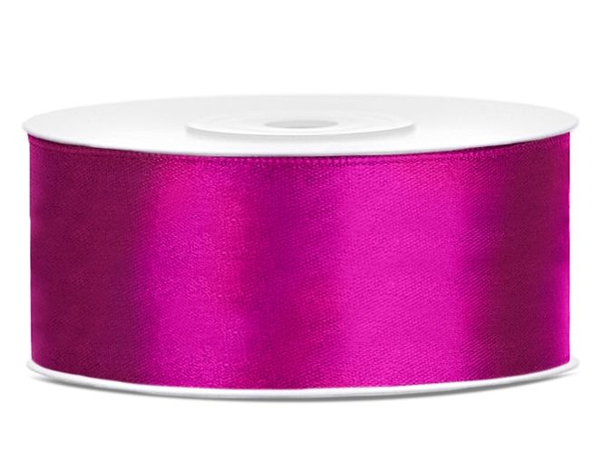 Hovedbilde Satengbånd Fuchsia 2,5cm 25m