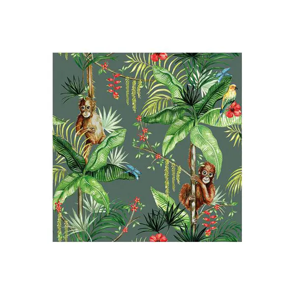 Hovedbilde Servietter Ambiente Kaffe Orangutan Green