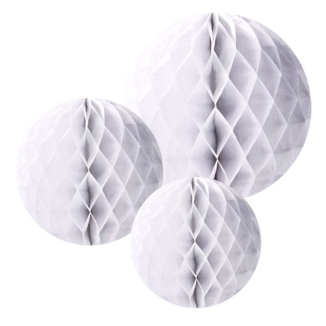 Hovedbilde Honeycombs Hvit 3-pk