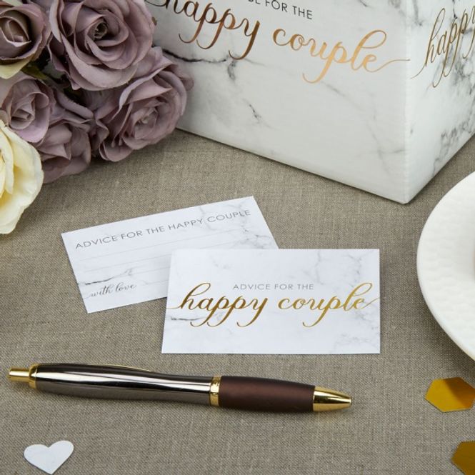 Hovedbilde Kort marmor Advice Happy Couple 25-pk