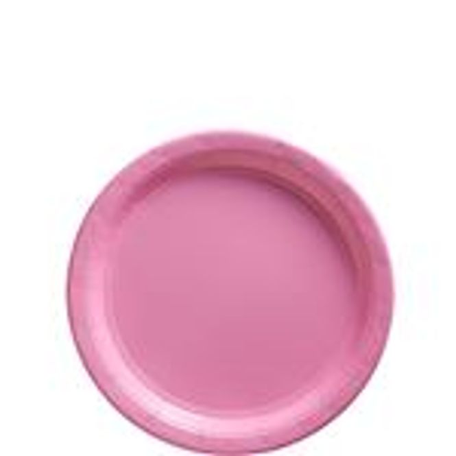Hovedbilde Rosa Plasttallerken 20-pk