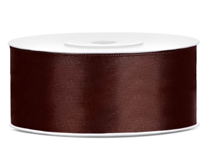 Hovedbilde Satengbånd Brun 2,5cm 25m
