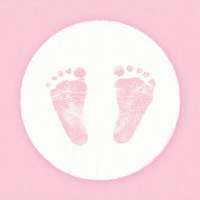Hovedbilde Servietter Babysteps Rosa 20-pk