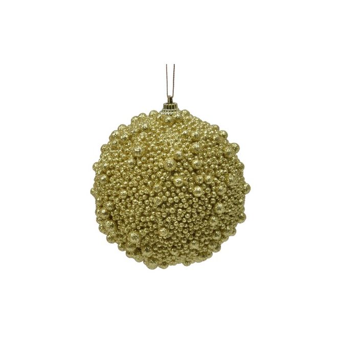 Hovedbilde Julekule Snøball 10cm Gull 4pk