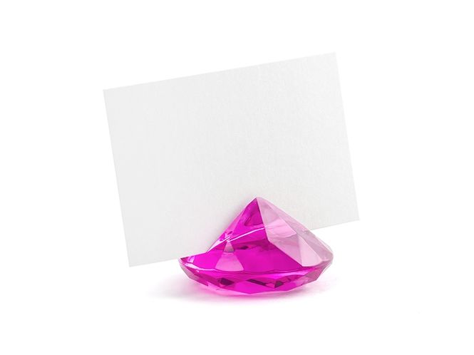 Hovedbilde Bordkortholder Diamant Pink 10-pk