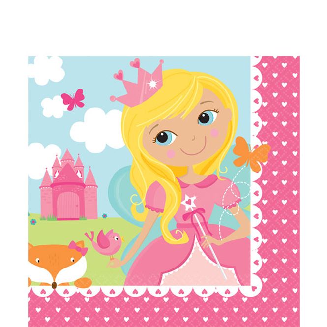 Hovedbilde Woodland Princess Søte Små Servietter 16-pk