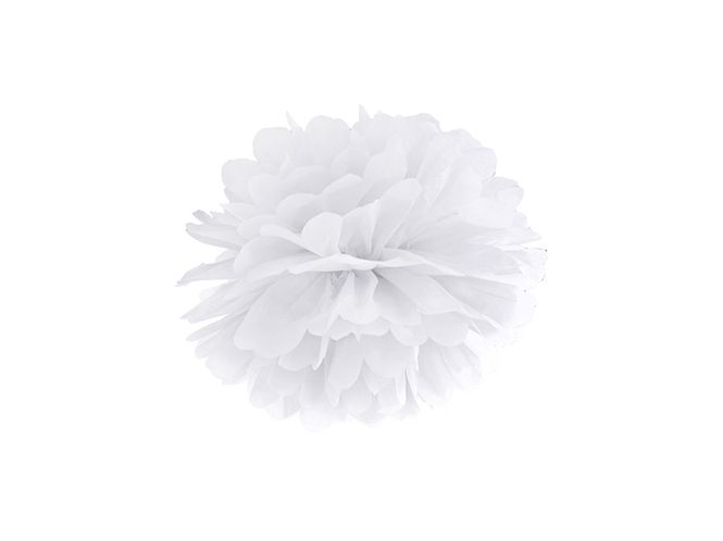 Hovedbilde Pom Poms Hvit 25cm