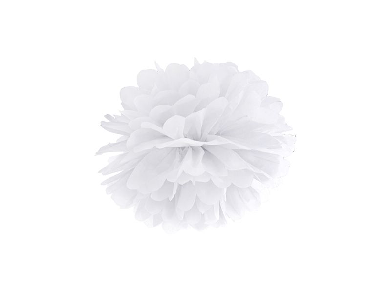 Pom Poms Hvit 25cm