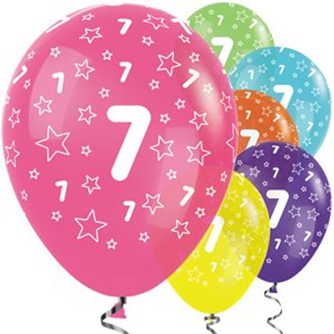 Hovedbilde Ballonger 7 årsdag ass. 6-pk