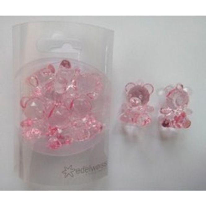Hovedbilde Bamser Lys Rosa Acryl 5-pk