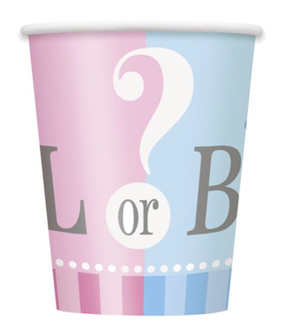 Hovedbilde Pappkrus Gender Reveal 8-pk