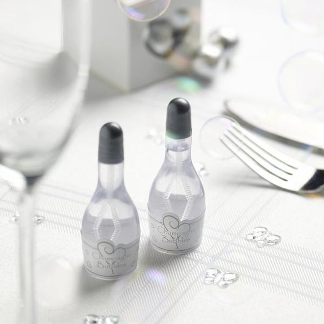 Hovedbilde Såpebobler Champagneflaske Sølv
