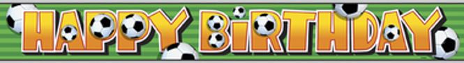 Hovedbilde Fotball Happy Birthday Banner 3D