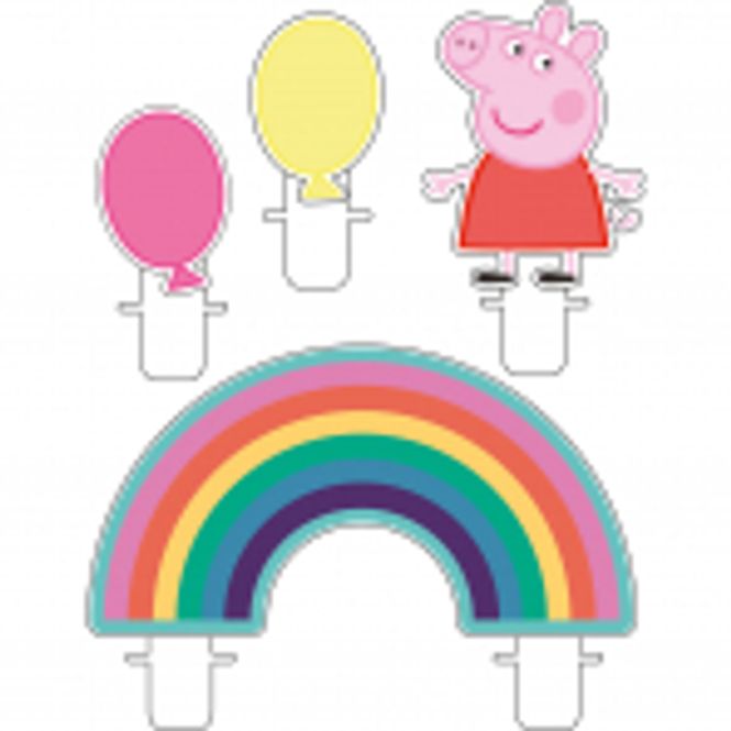 Hovedbilde Bursdagslys Peppa Gris 4pk