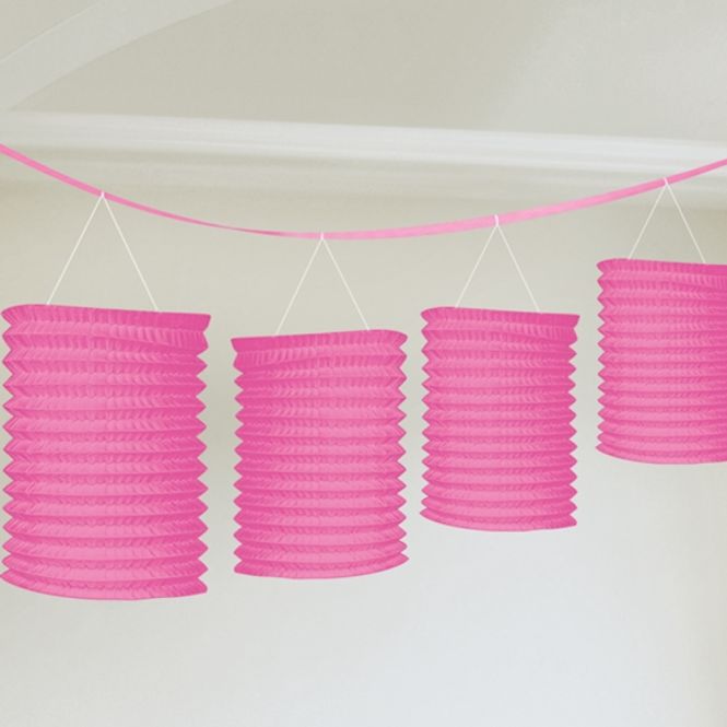 Hovedbilde Lanterner Girlander Rosa