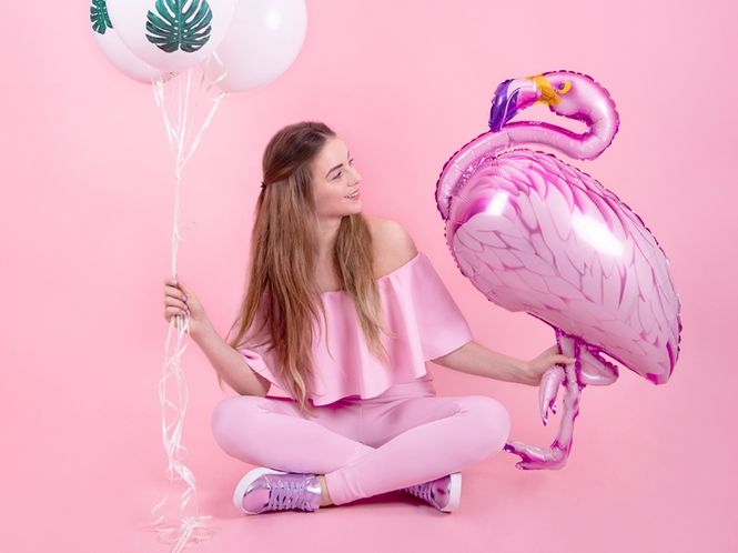 Hovedbilde Folieballong Flamingo Rosa
