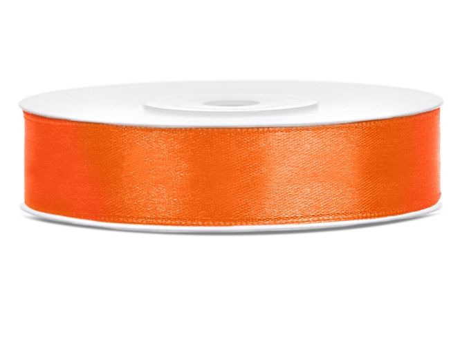 Hovedbilde Satengbånd Oransje 1,2cm 25m