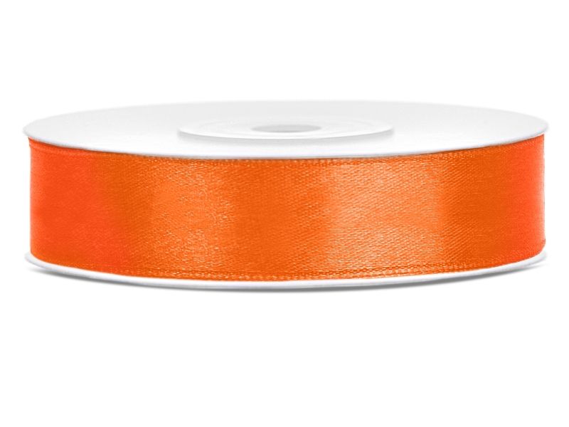 Satengbånd Oransje 1,2cm 25m