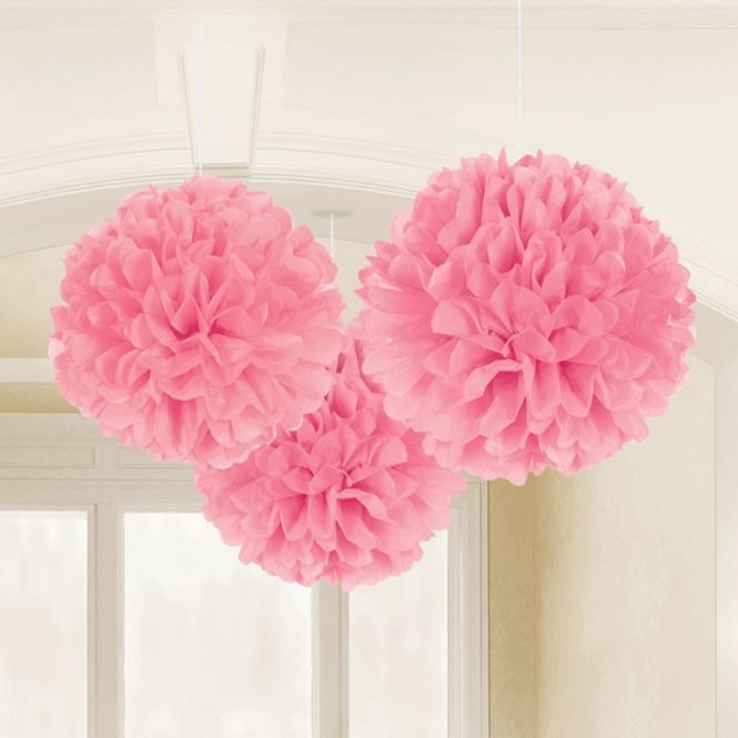 Hovedbilde Pom Poms Lys Rosa 3-pk