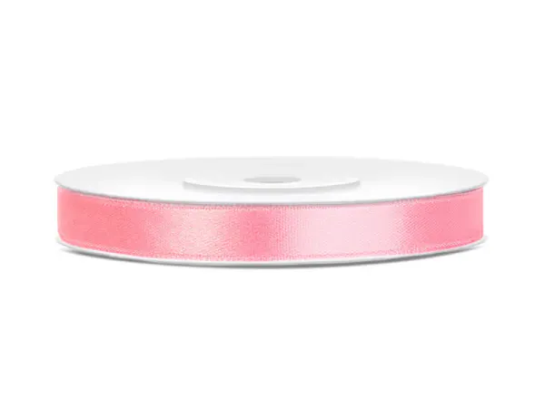 Hovedbilde Satengbånd Rosa 1,2cm 25m