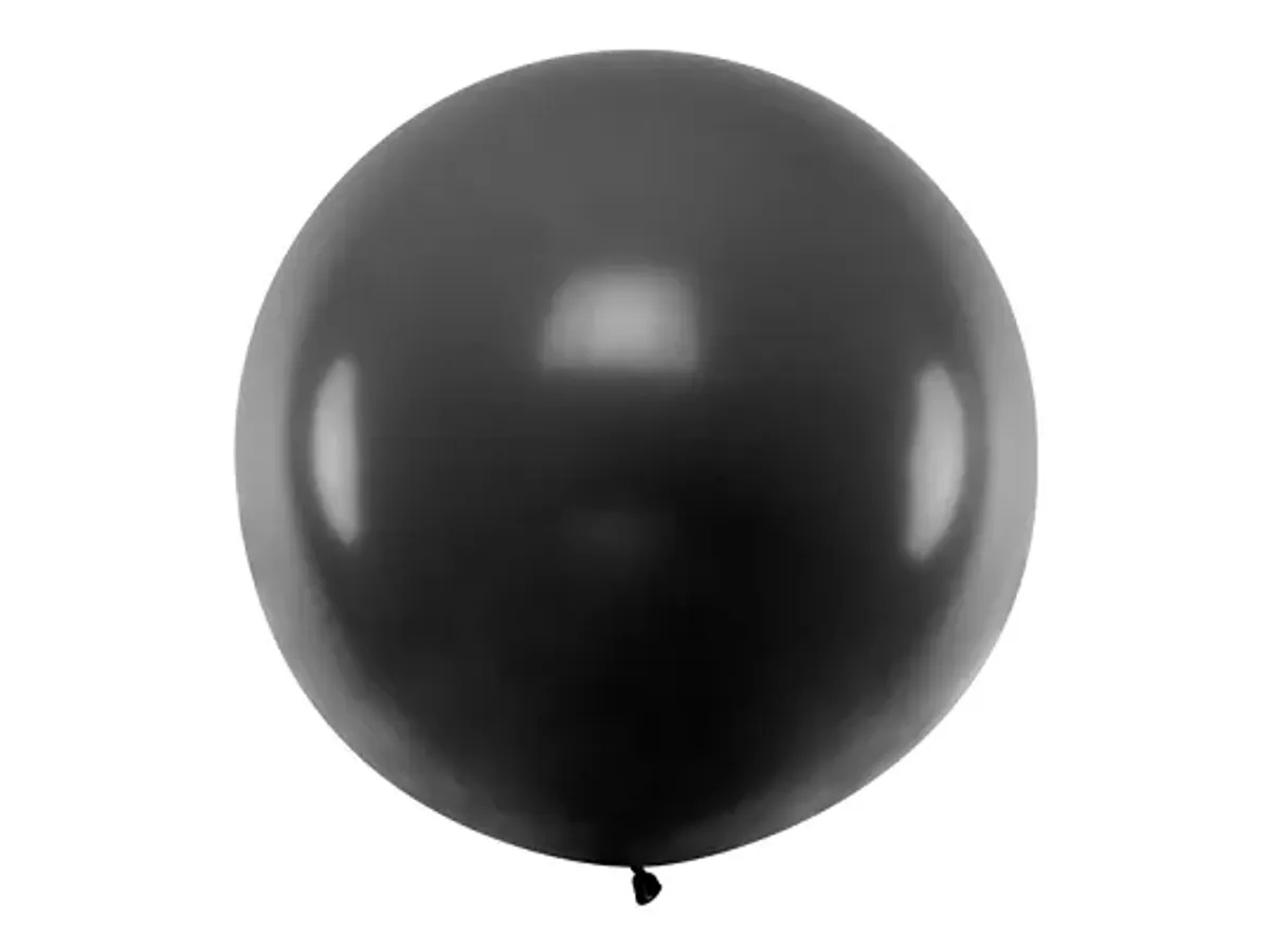 Stor svart ballong 1meter