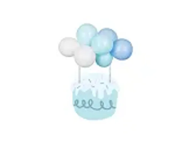 Hovedbilde Kaketopp ballonger blå