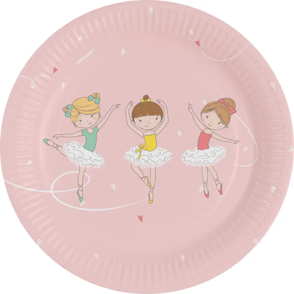 Hovedbilde Little dancer pappfat 8 stk 