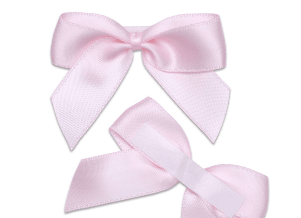 Hovedbilde Satengsløyfe selvklebende lyserosa 12 pk