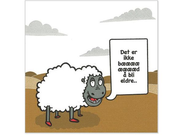 Hovedbilde Servietter Det er ikke bæææd 